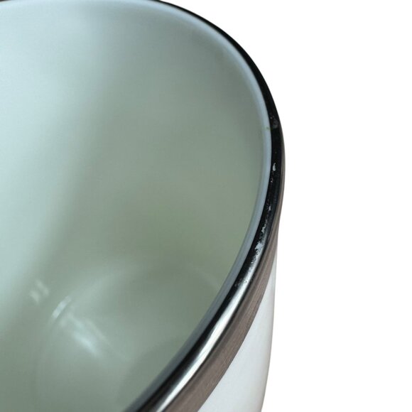 Mikasa Millenium Platinum Mug Bone China 2000 AN008 White Metallic 26541641 - Picture 7 of 8